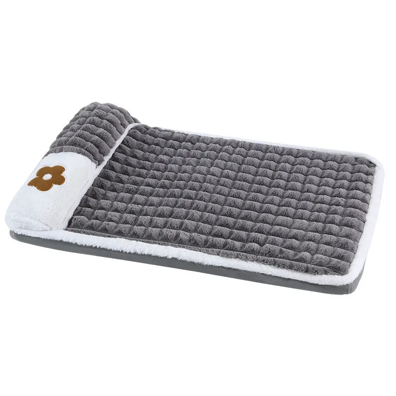 Detachable Cotton Dog Bed Mat for Small to Large Dogs