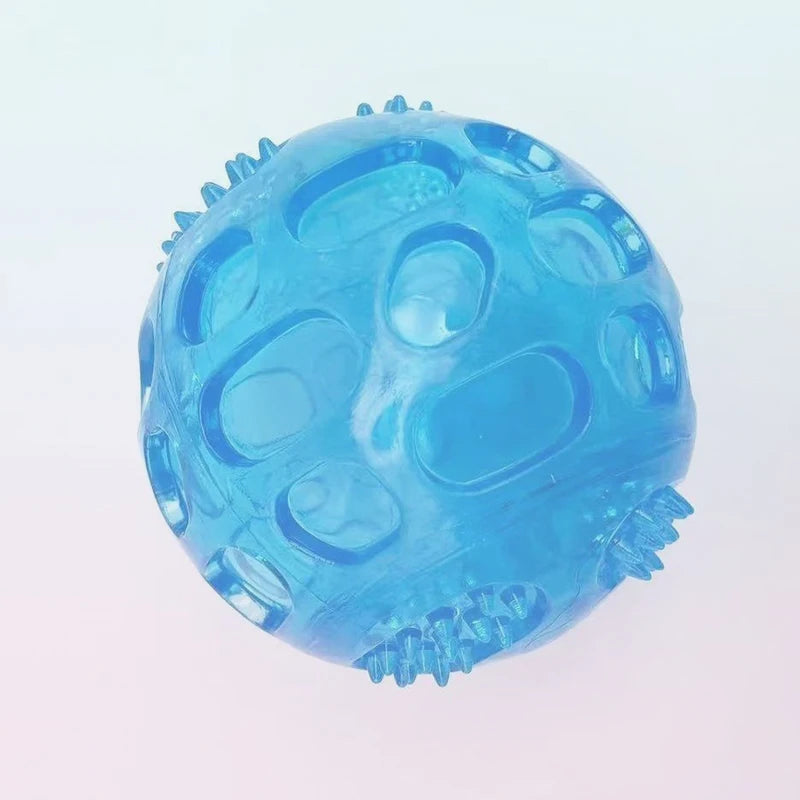 Squeaky Bouncing Puzzle Ball for Dog Chewing and Teeth Play