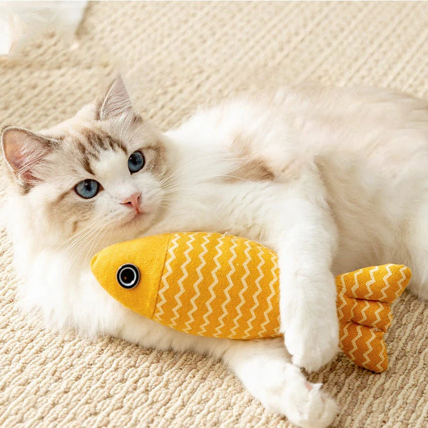 Simulation Fish Catnip Kicker Toy for Cats