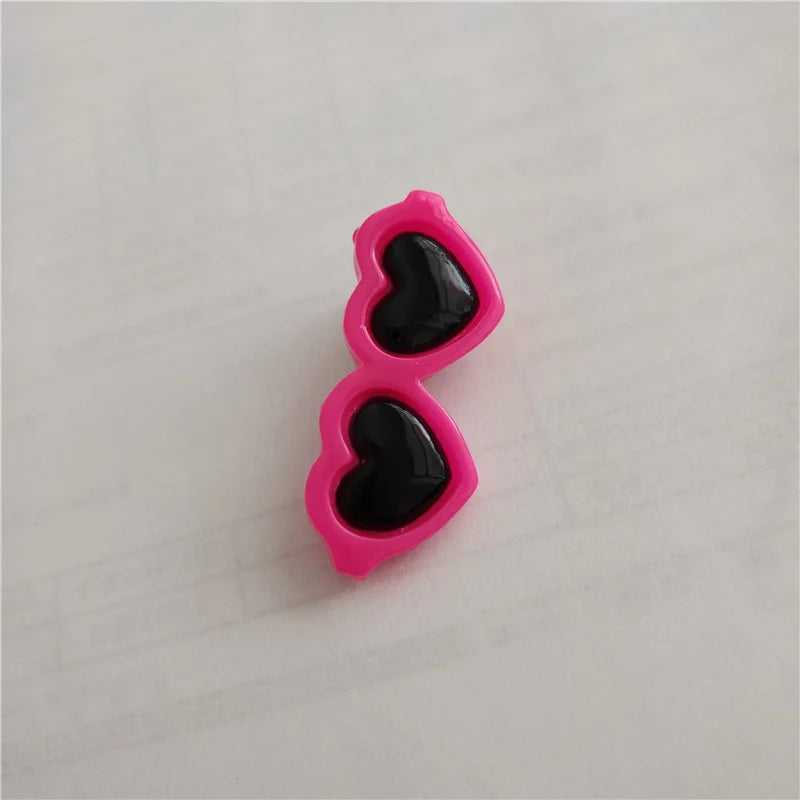 Heart Sunglasses Pet Hair Clips & Bow Set for Dogs and Cats