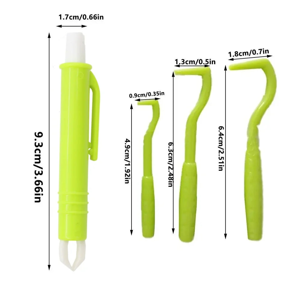 Easy-Grip Tick and Flea Remover Hook Set for Dogs and Cats