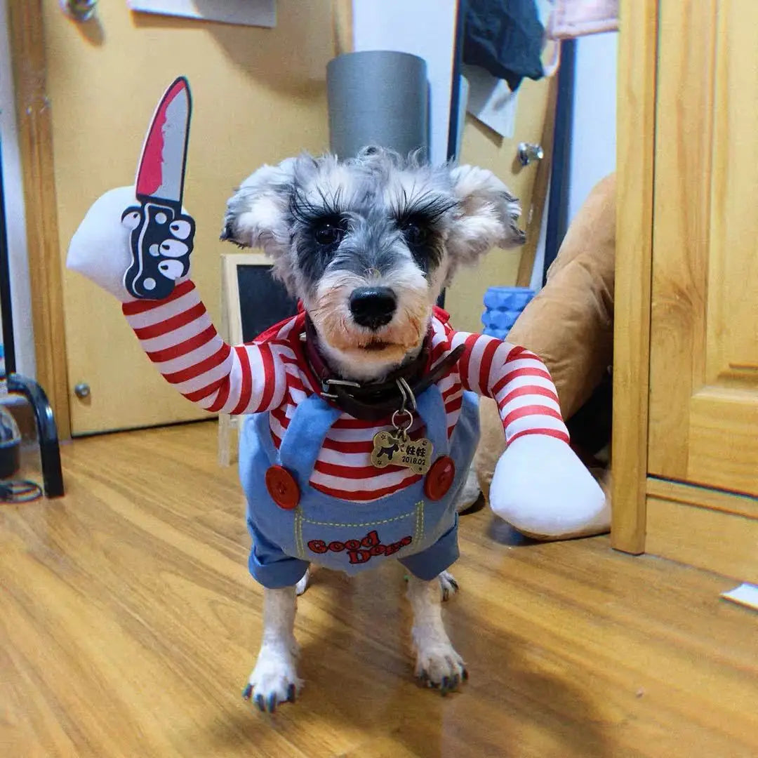 Halloween Pet Costume for Small Dogs and Cats - Adjustable Party Outfit