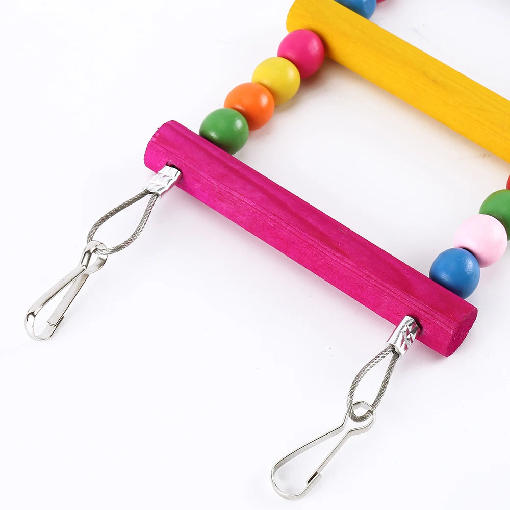 12-Step Multicolor Bird Climbing Ladder Toy