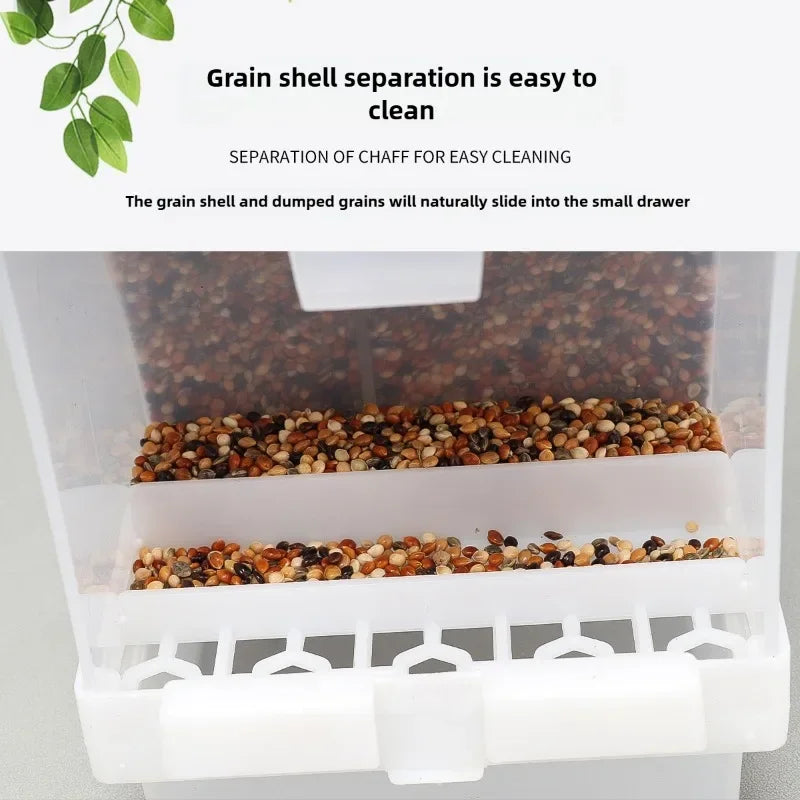 Anti-Splash Automatic Bird Feeder Dispenser Box