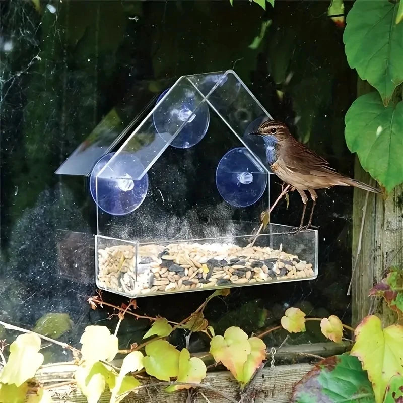 Outdoor Plastic Bird Feeder House for Garden Birds