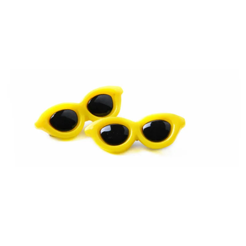 Heart Sunglasses Pet Hair Clips & Bow Set for Dogs and Cats