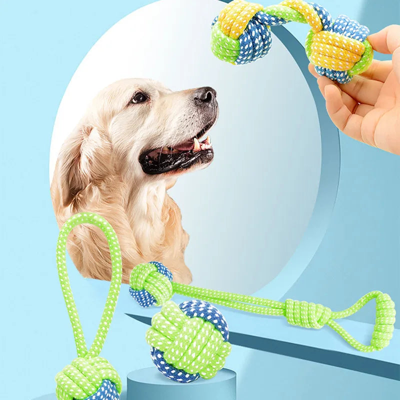Interactive Cotton Rope Chew Toy Set for Dogs
