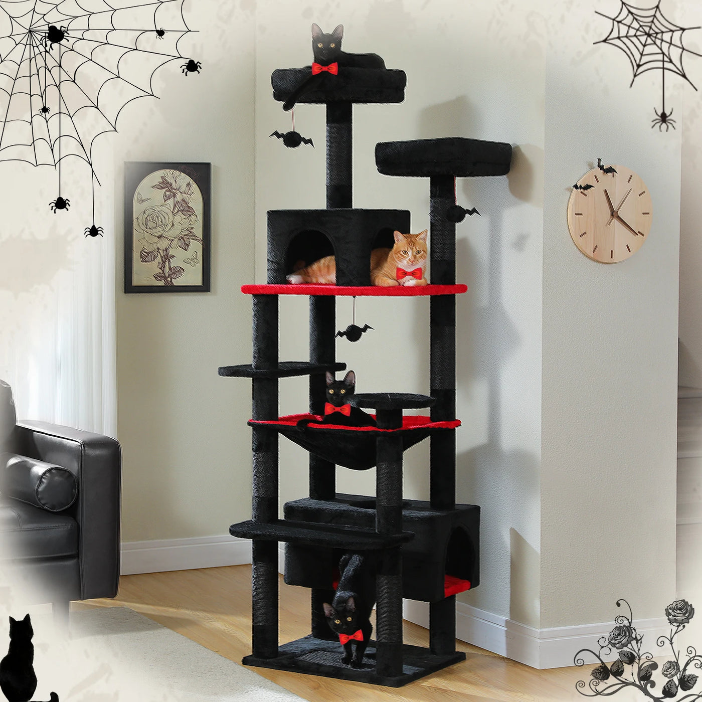 Large Multi-Level Cat Tree with Sisal Scratching Posts