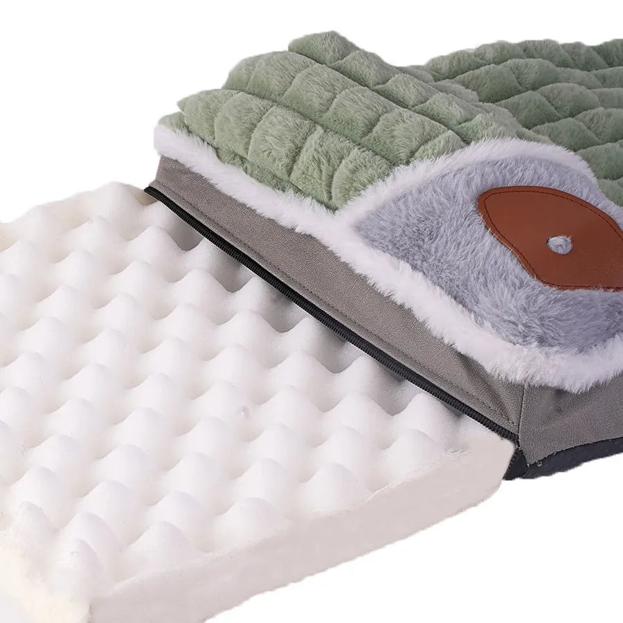Detachable Cotton Dog Bed Mat for Small to Large Dogs