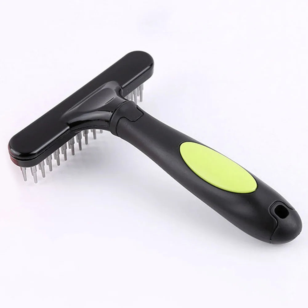 Stainless Steel Undercoat Grooming Rake for Dogs and Cats