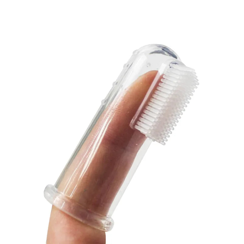 Soft Silicone Finger Toothbrush Set for Dogs and Cats