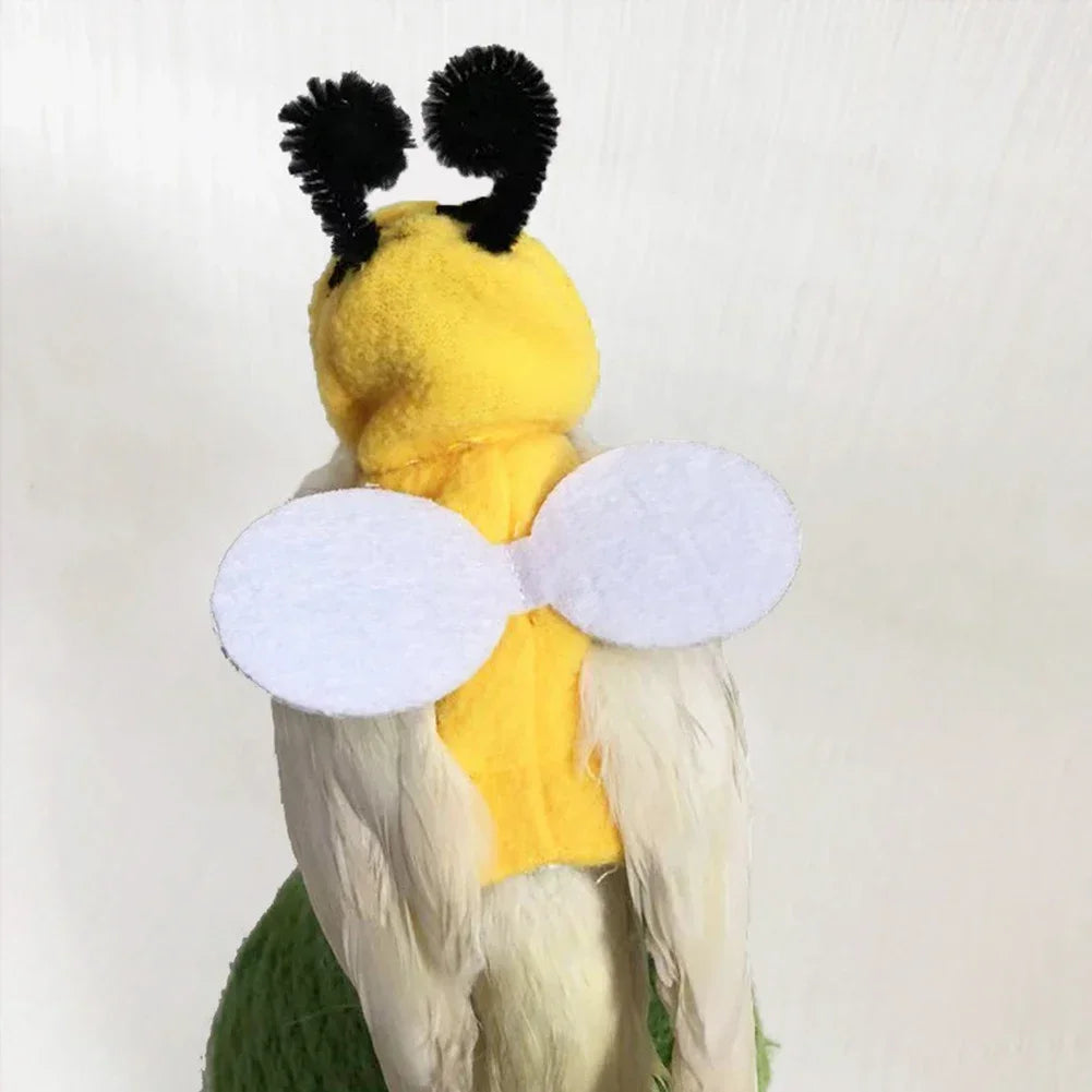 Cute Bee Costume Flying Suit for Pet Birds