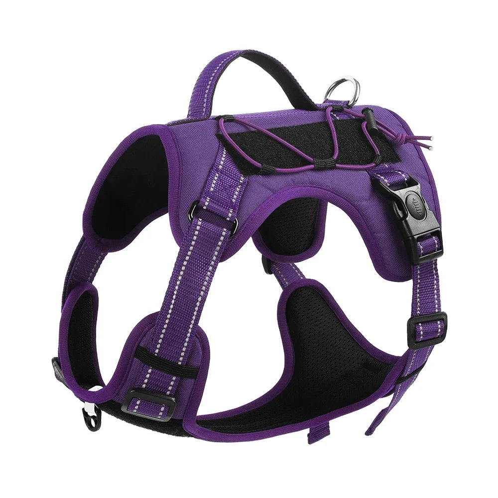 Reflective No-Pull Nylon Dog Harness for Daily Walks