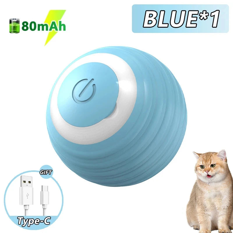Rechargeable Smart Rolling Cat Ball Toy