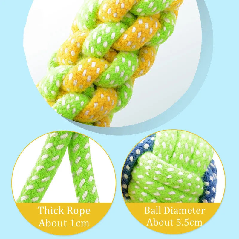 Interactive Cotton Rope Chew Toy Set for Dogs