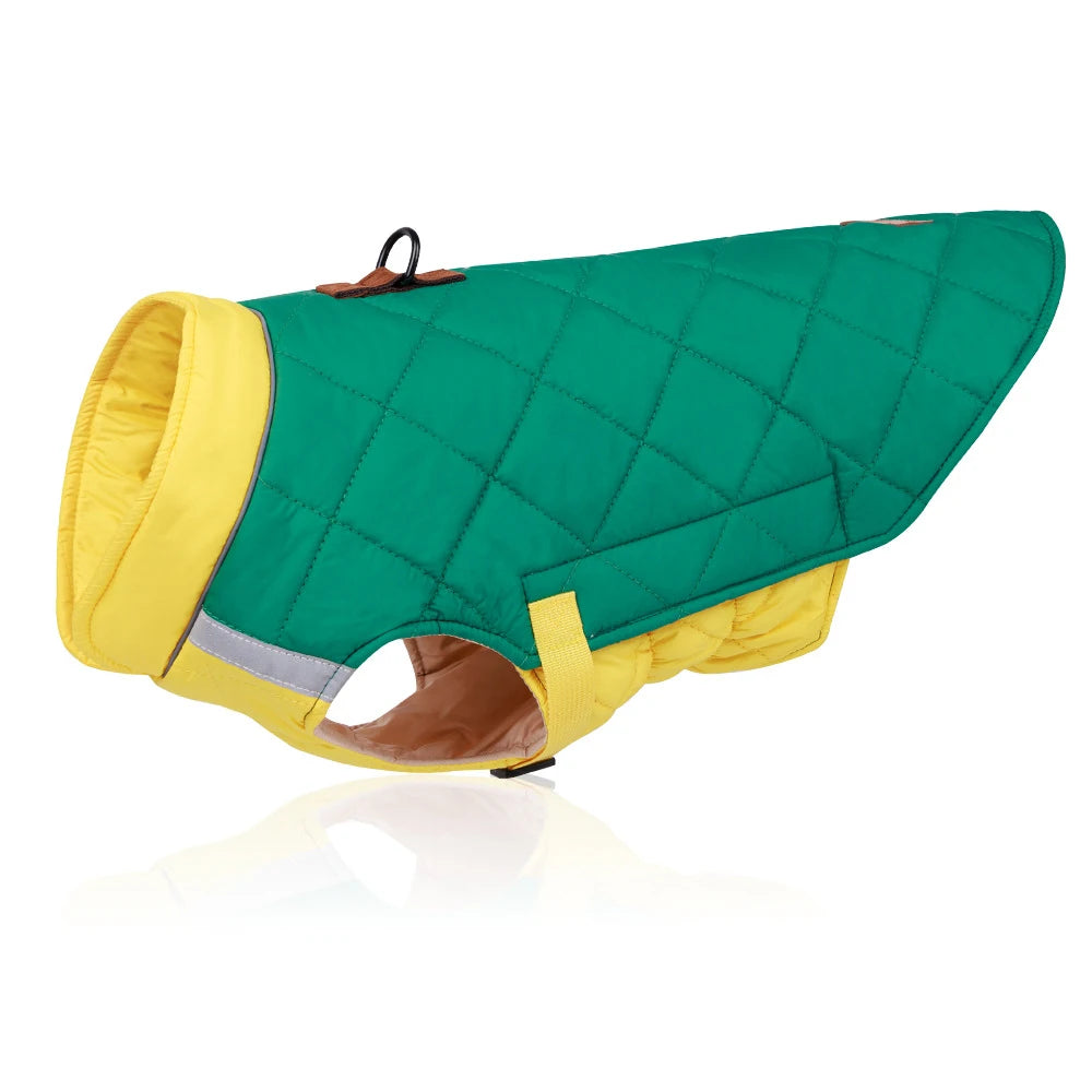 Waterproof Padded Winter Dog Vest Jacket for Small to Large Dogs